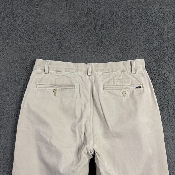 Polo Ralph Lauren Pants Mens 34x32 Beige Tan Classic Fit Chinos Preppy Casual - Picture 8 of 16